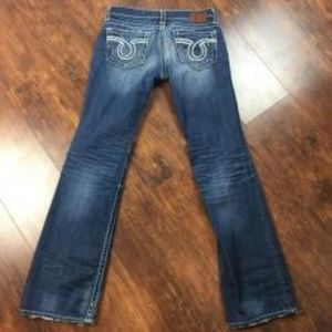 Big Star Womens 29x34 LIV Boot Distressed Jeans
